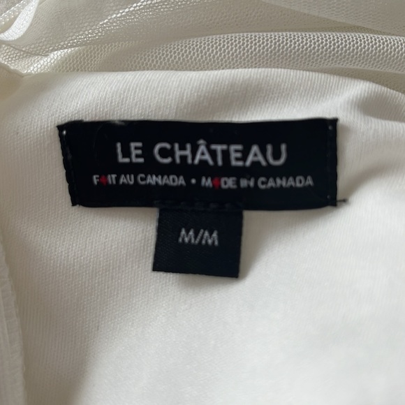 Le Chateau White Dress Size Medium - Picture 3 of 3